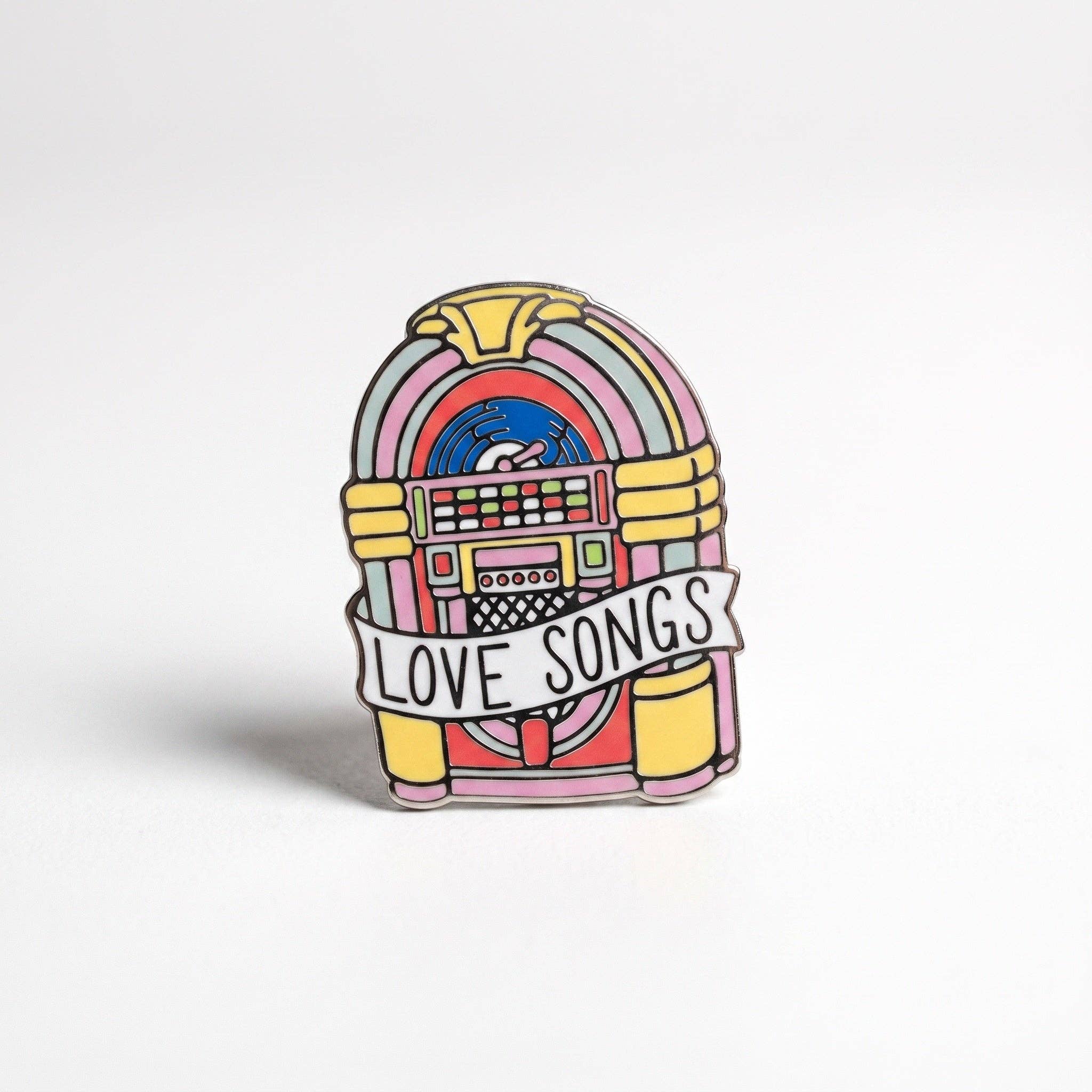Love Songs Jukebox Pin