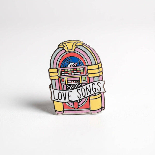 Love Songs Jukebox Pin