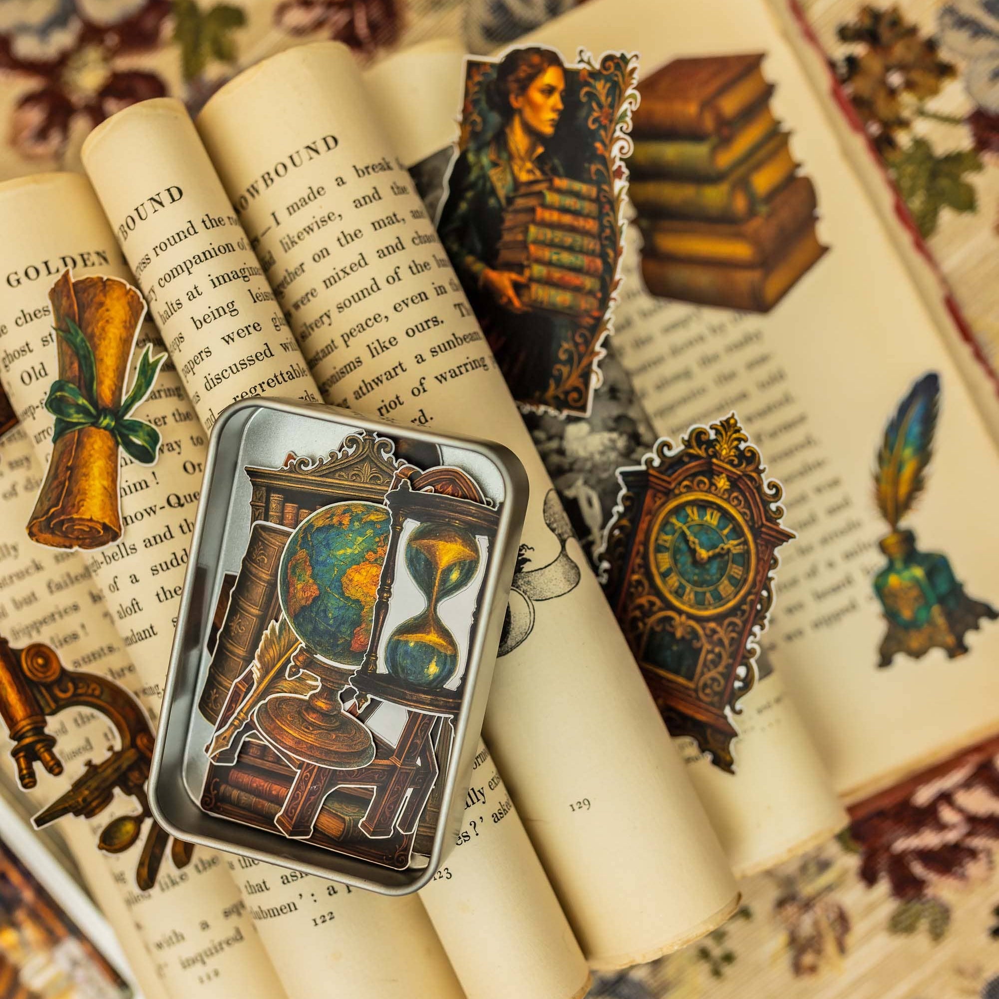 {coming soon!} Library Sticker Tin Box