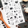 Caffeine Cats Vol. 1 Sticker Sheet