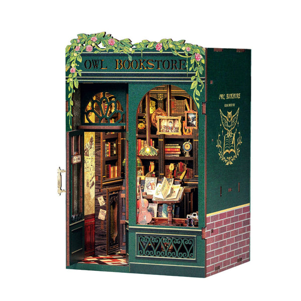{coming soon!} Owl Bookstore Book Nook Diorama Kit