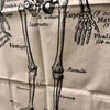 French Skeleton Chart | 24x36 Screen-Printed Canvas