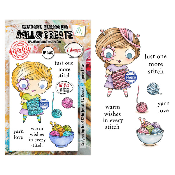 AALL and Create - A7 Stamp Set - Yarn Love