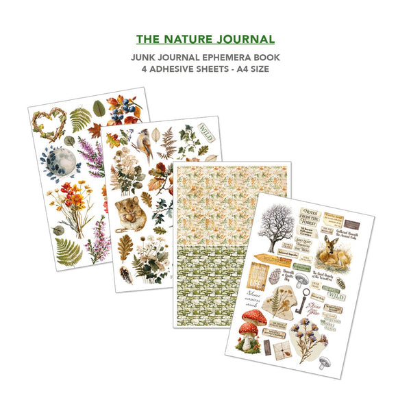 The Nature Journal Junk Journal & Ephemera Book A4 32/Pkg