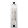 SL Gel Pens White, Gold and Silver 0.6mm Essentials 8x154x9mm 3 Pieces
