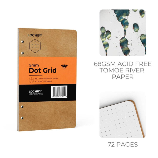 {coming soon!} Dot Grid A6 Tomoe River Field Binder Refill