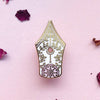 Floral Fountain Pen Enamel Pin