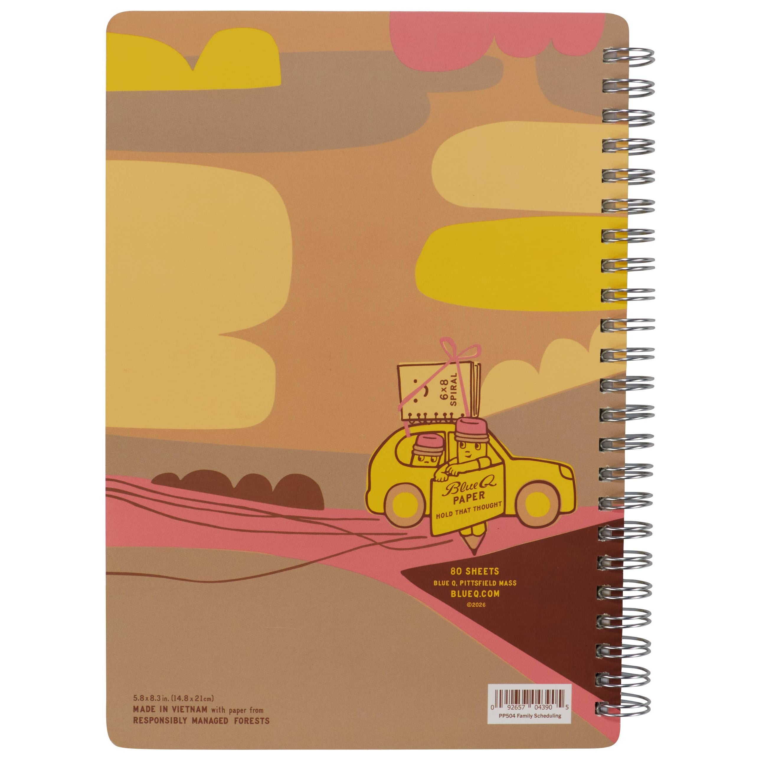 Family Scheduling 6x8 Spiral Notebook