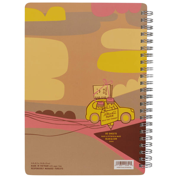 Family Scheduling 6x8 Spiral Notebook