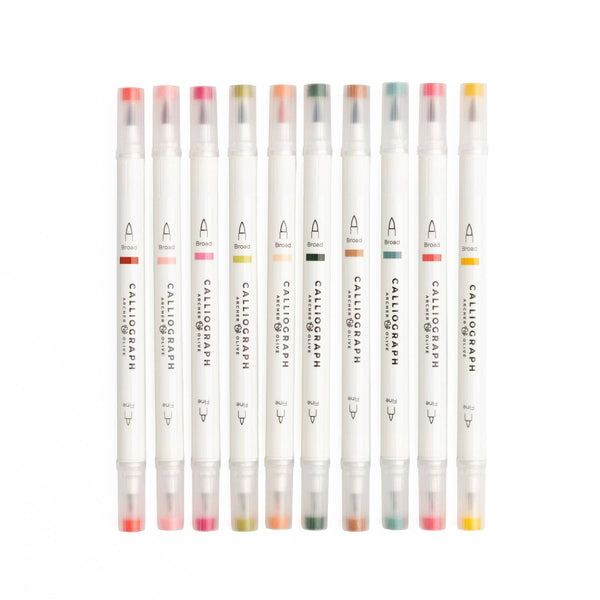 Meadow & Vine Set of 10 Calliograph Pens