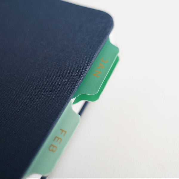 Blues & Greens Vinyl Planner Tabs