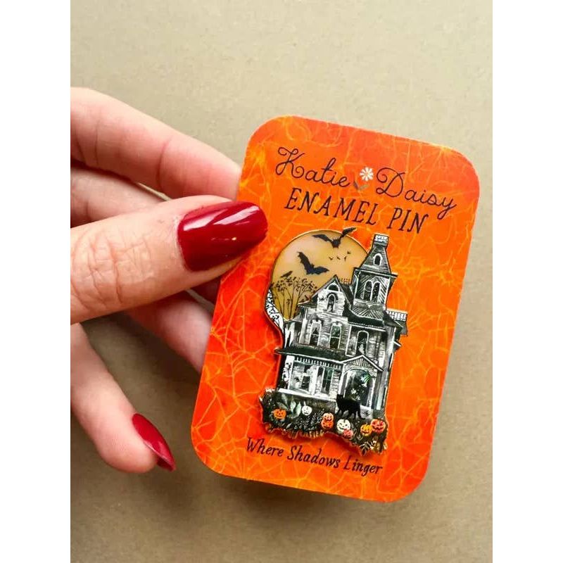 Haunted House Enamel Pin