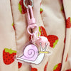 Snail & Pencil Mini Bag Charm