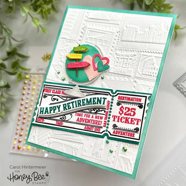 Ticket To Ride 6x8 Clear Stamp Set