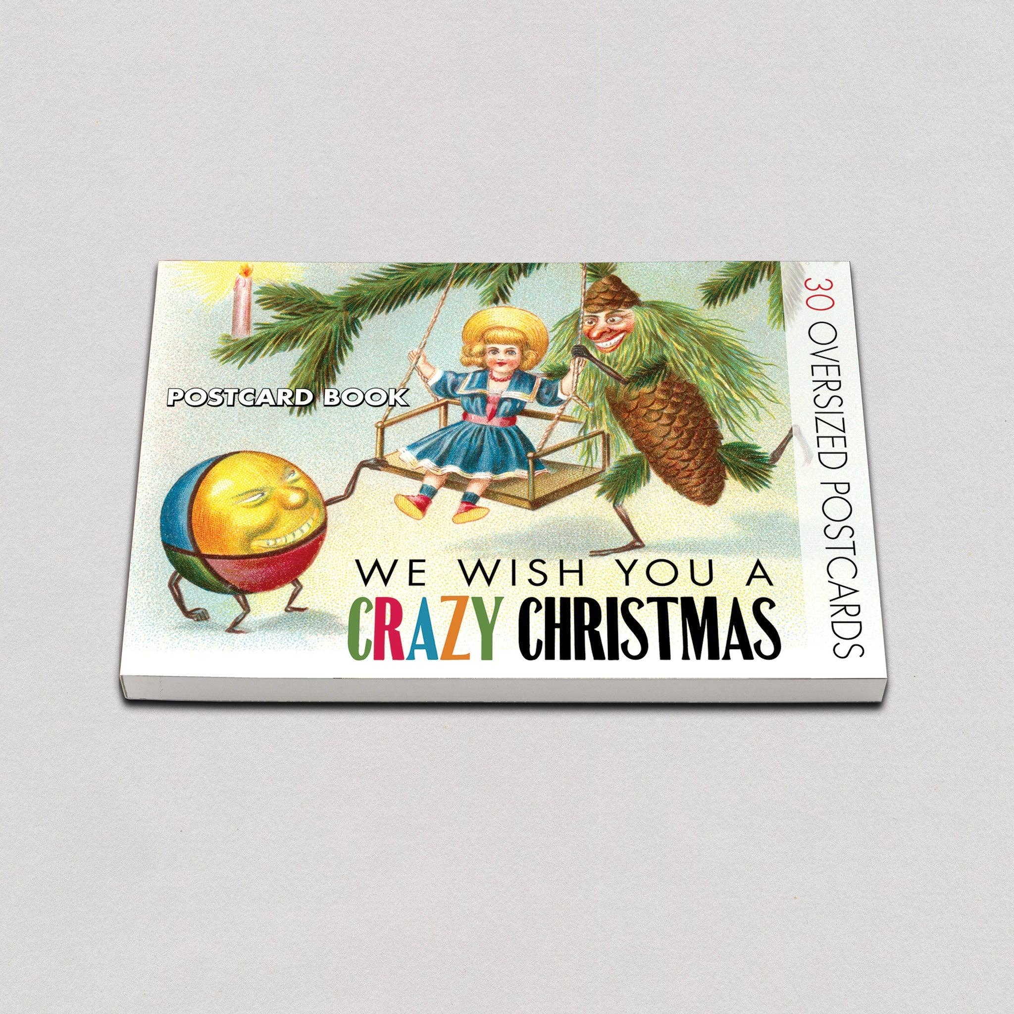 We Wish You a Crazy Christmas Postcard Book