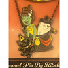 Carried Away Halloween Large Soft Enamel Glitter Pin