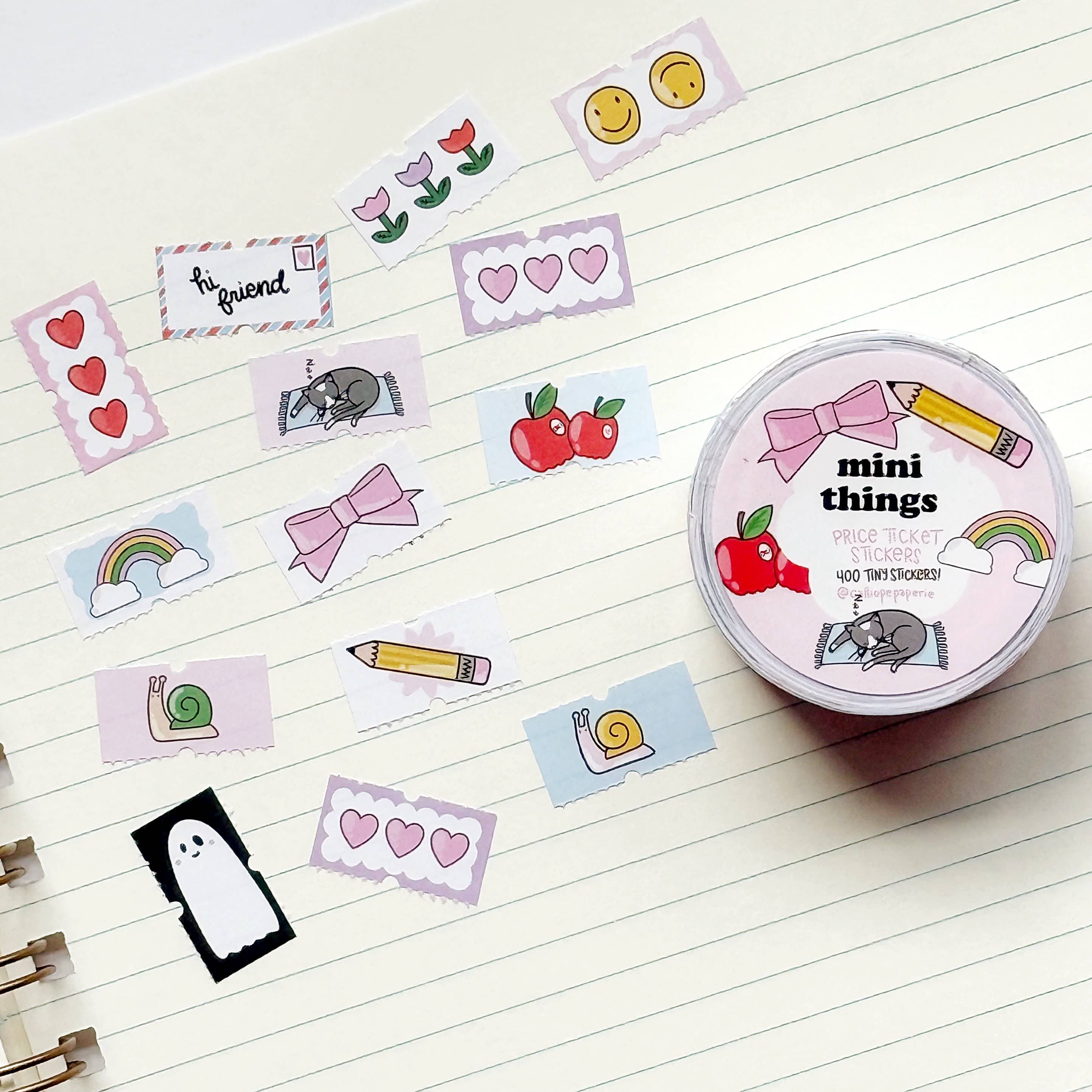 Mini Things Price Ticket Sticker Roll