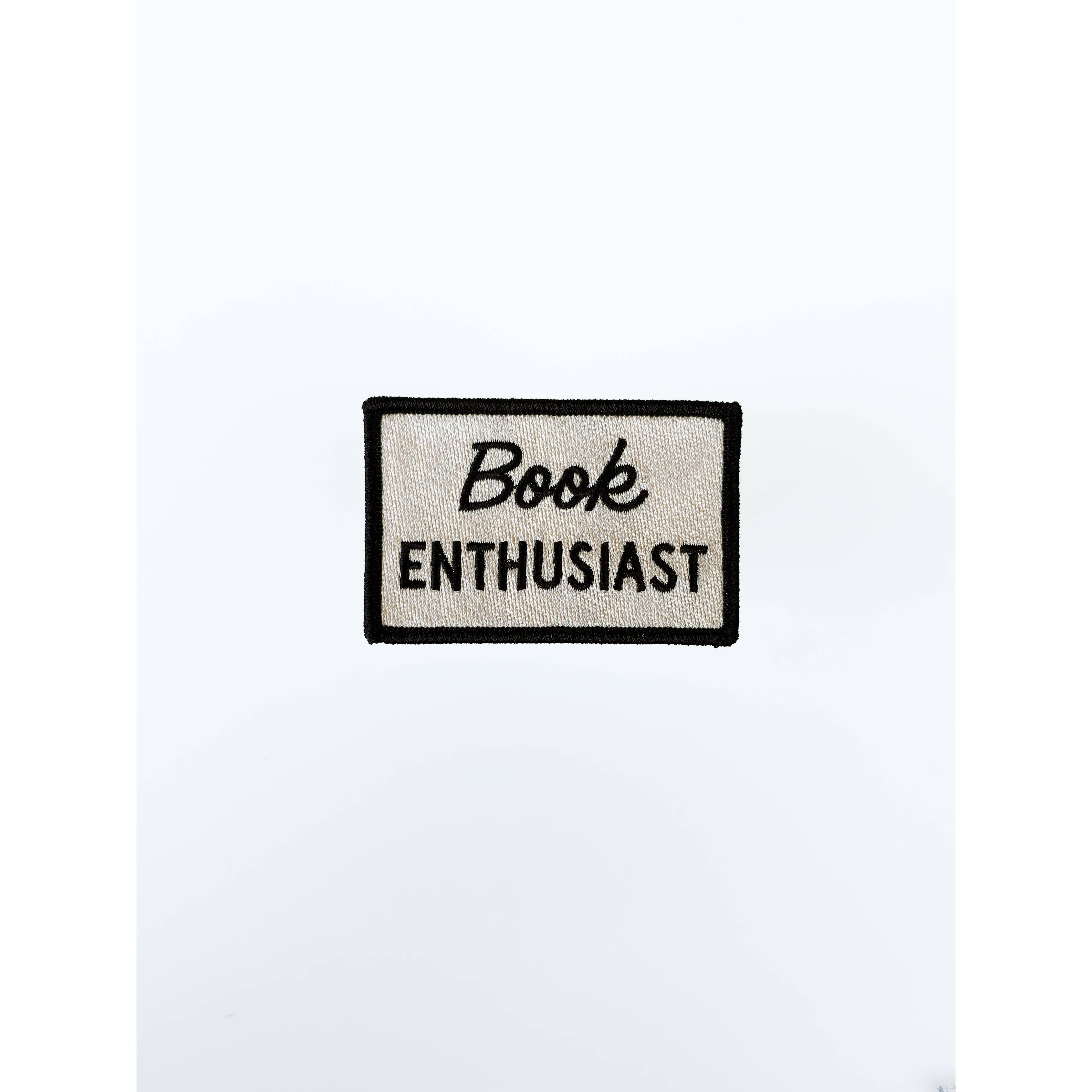 Book Enthusiast Embroidered Iron On Patch