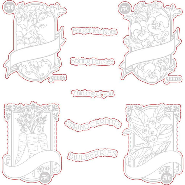 Spring Seeds Coordinating Die Set