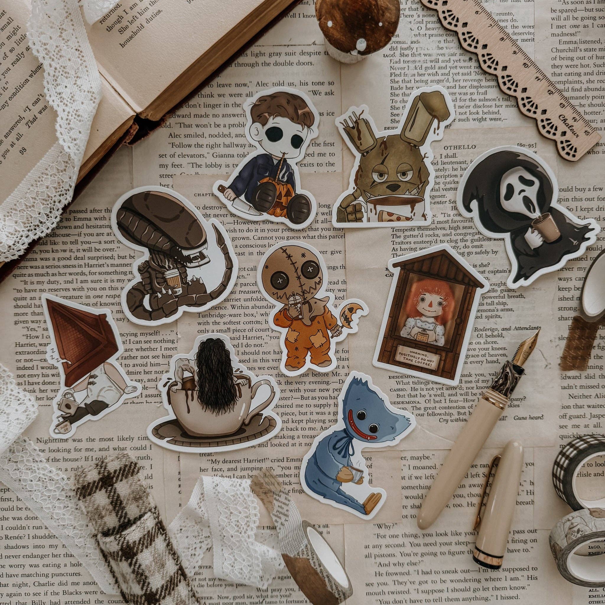 Ring Coffee Vinyl Sticker