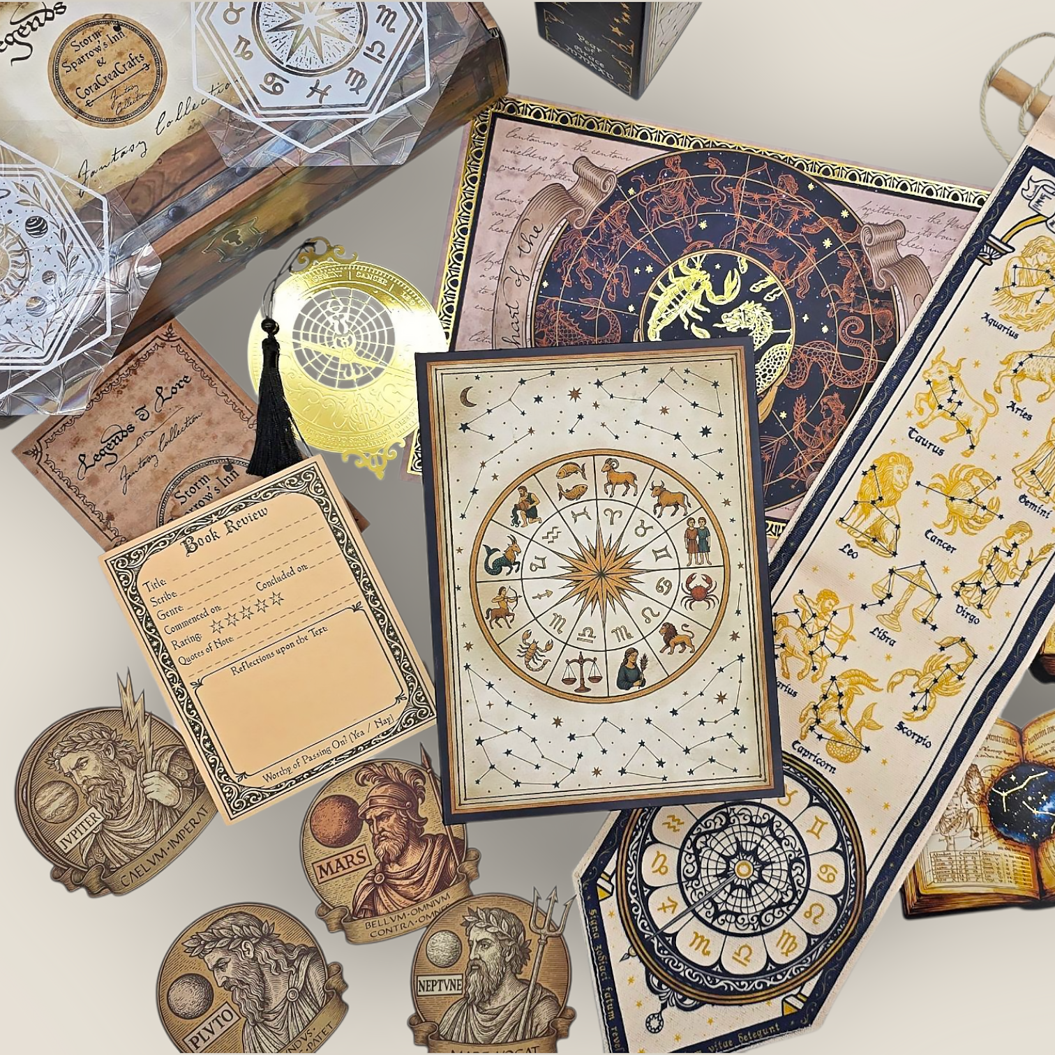 {coming soon!} Legends & Lore: An Astronomer's Legacy Stationery & Craft Box