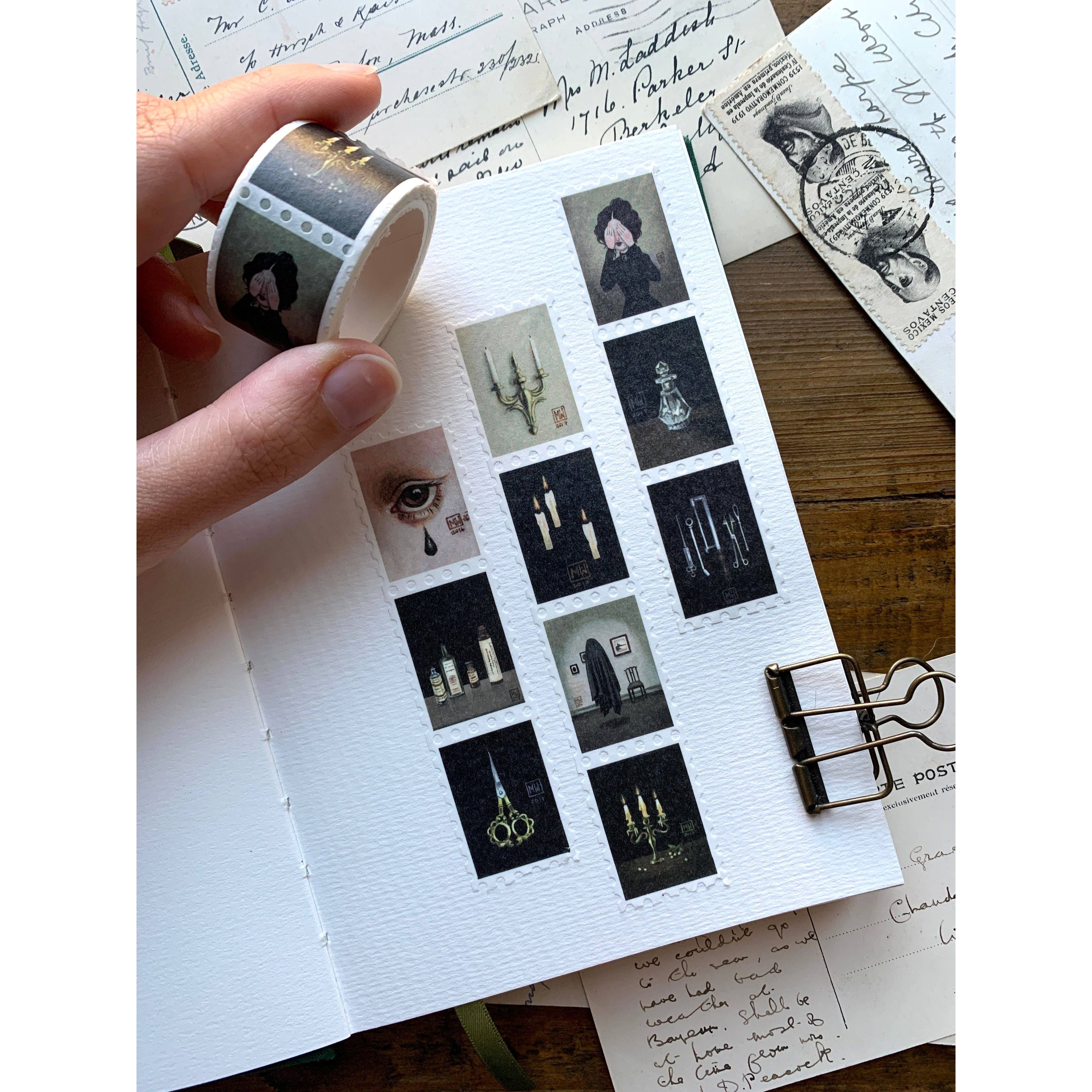 Haunted Victorian Manor Stamp Washi Tape