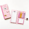 Pink Compy Book Sticky Note Keeper