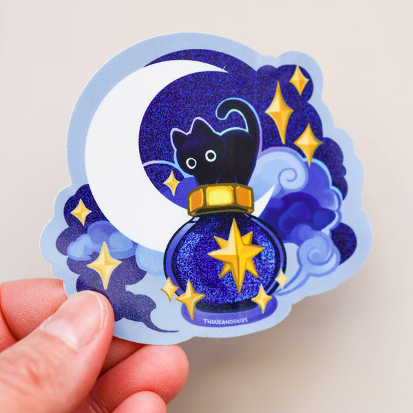 Deep Sky Ink Potion Holographic Vinyl Sticker