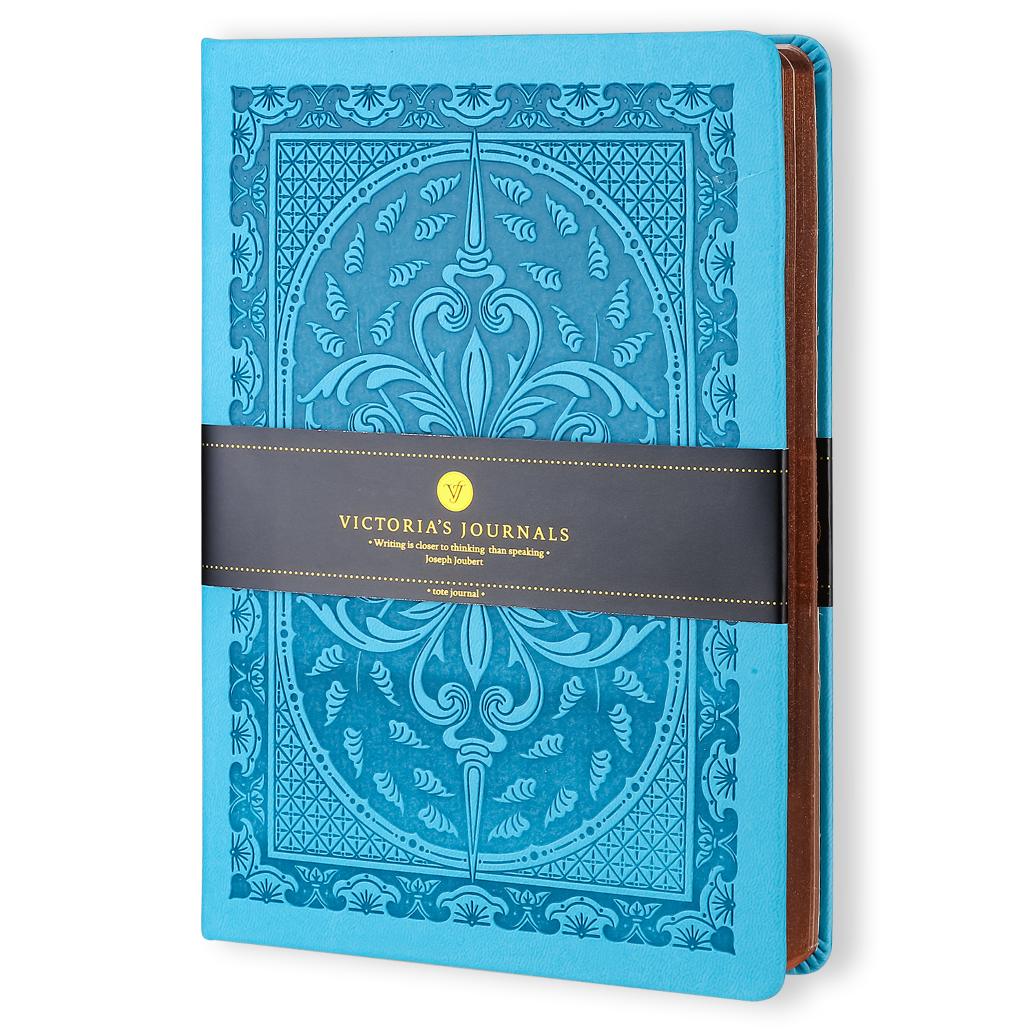 Victoria's Journals Vintage Style Diary/Notebook (Light Blue)