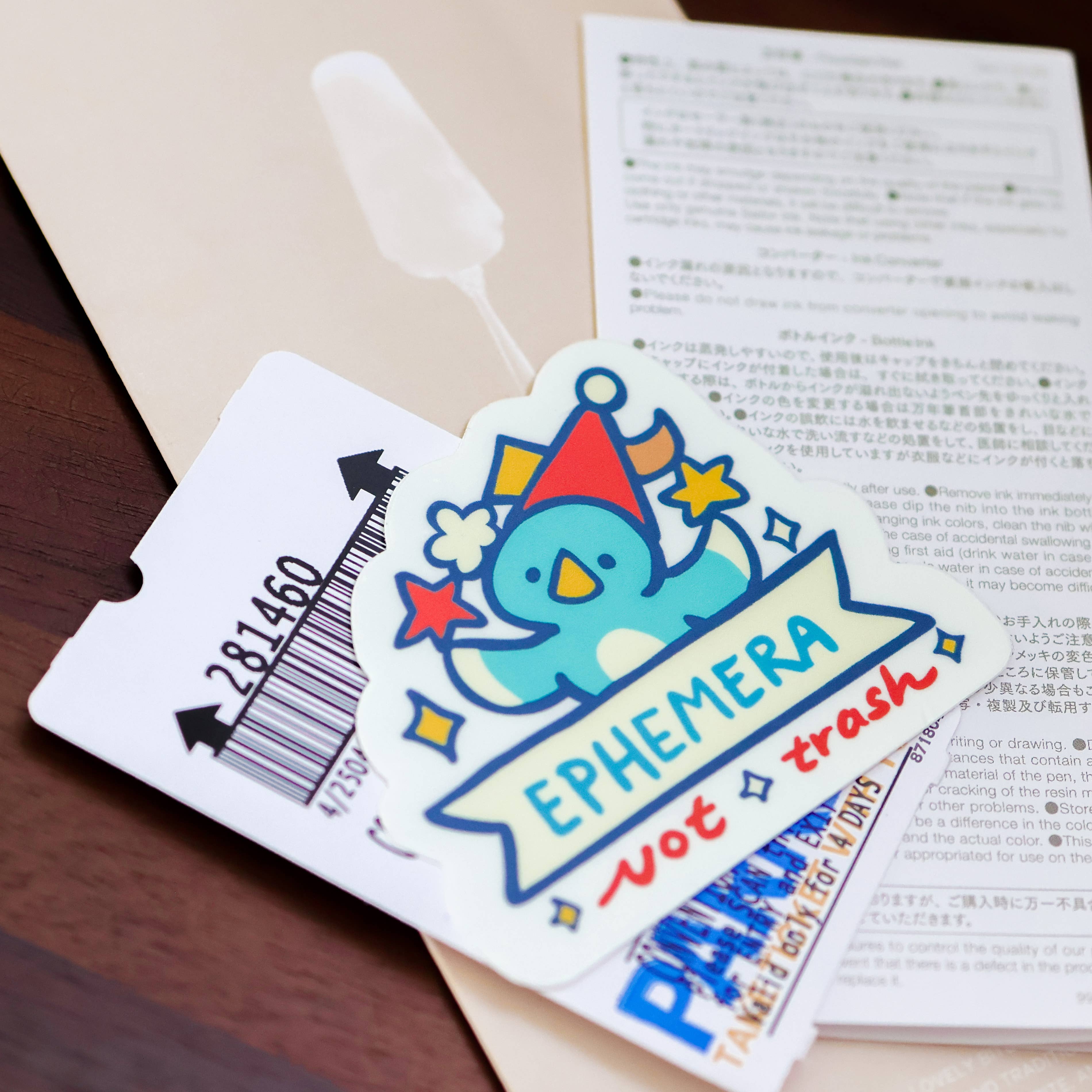 Ephemera Vinyl Sticker