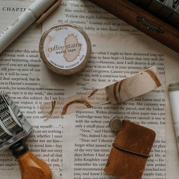 Coffee Stains Washi Tape