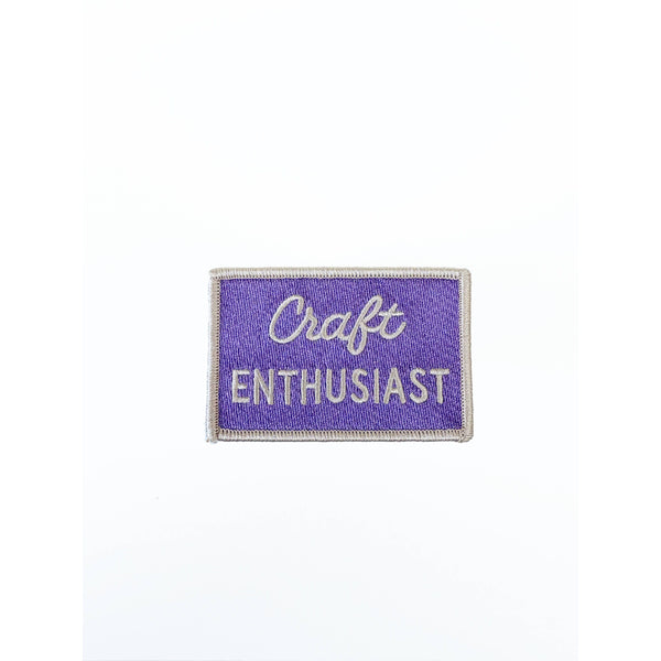 Craft Enthusiast Embroidered Iron On Patch