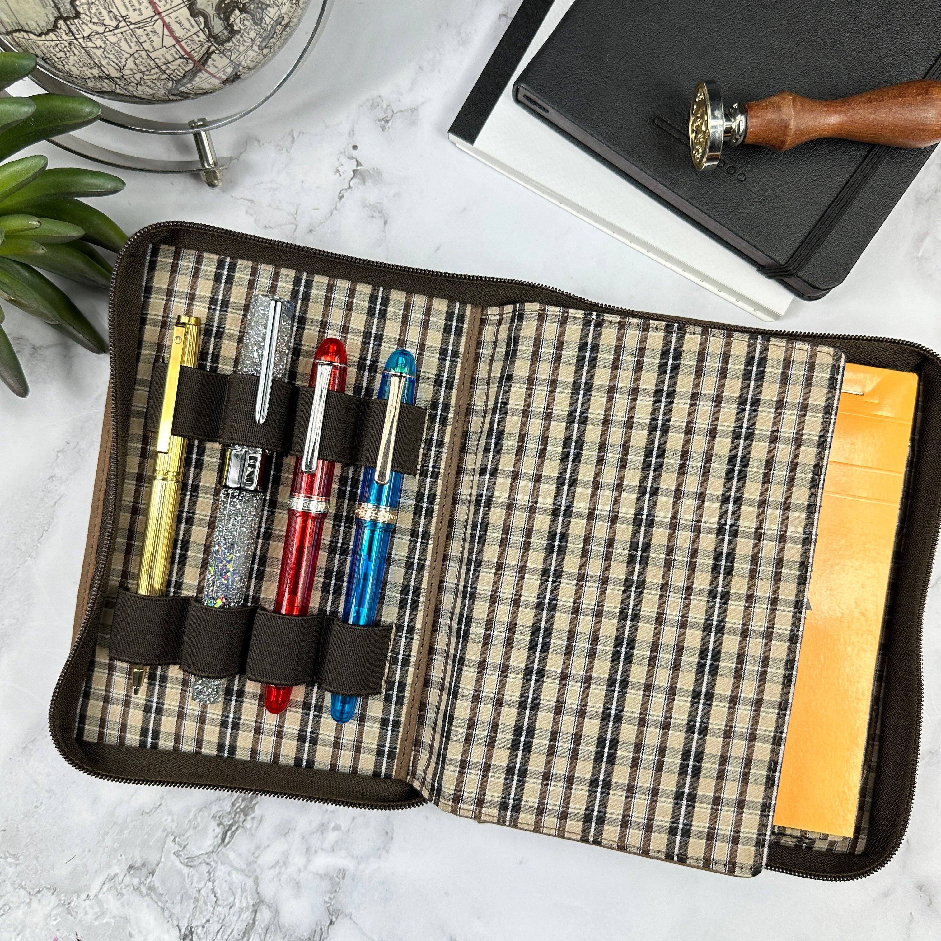 Bomber Brown Grab n' Go Padfolio & Pen Case