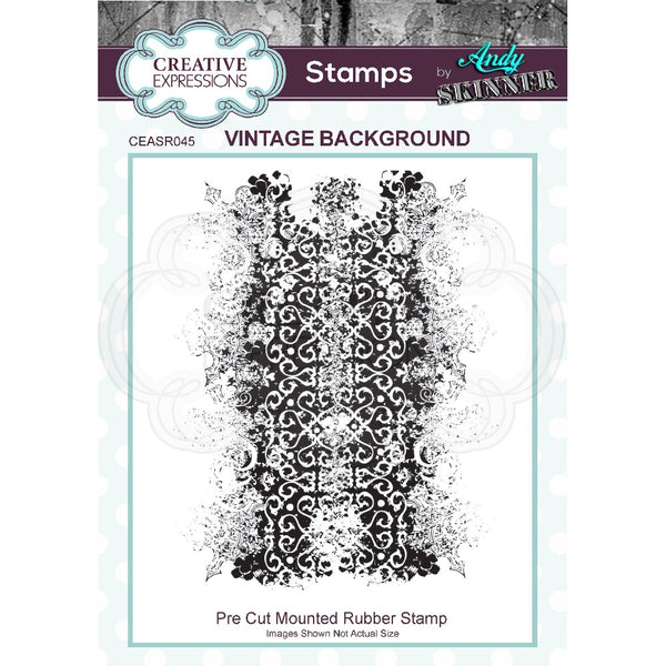 Vintage Background Rubber Stamp | Andy Skinner