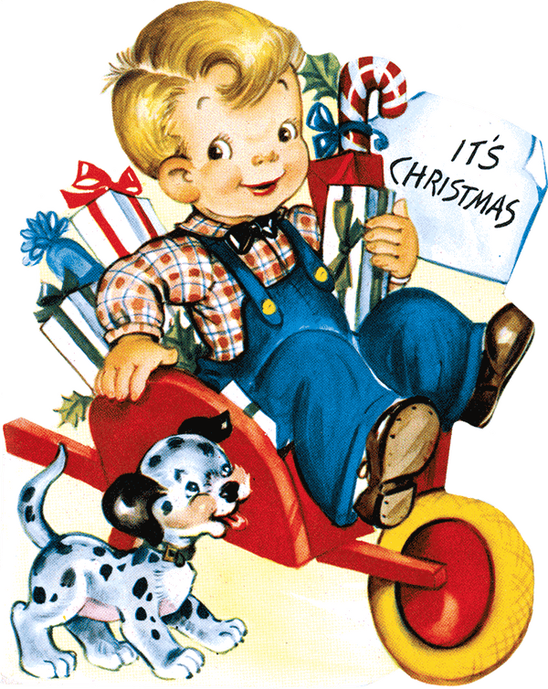 Merry Christmas Die Cut Greeting Card Packet