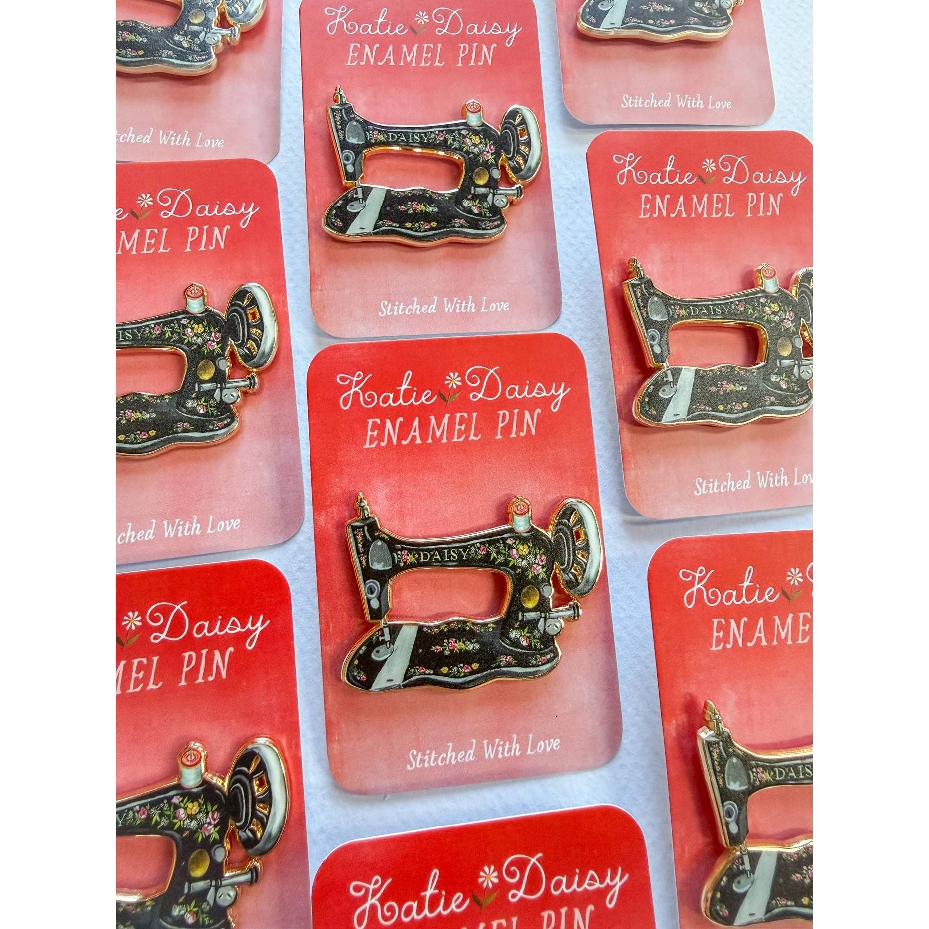 Sewing Machine Enamel Pin