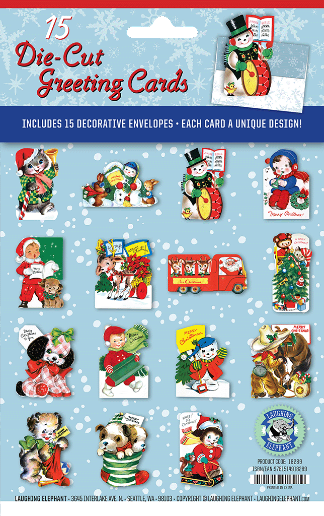 Christmas Cheer Die Cut Greeting Card Packet