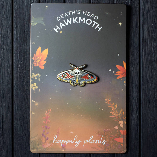 Death's Head Hawkmoth Enamel Pin