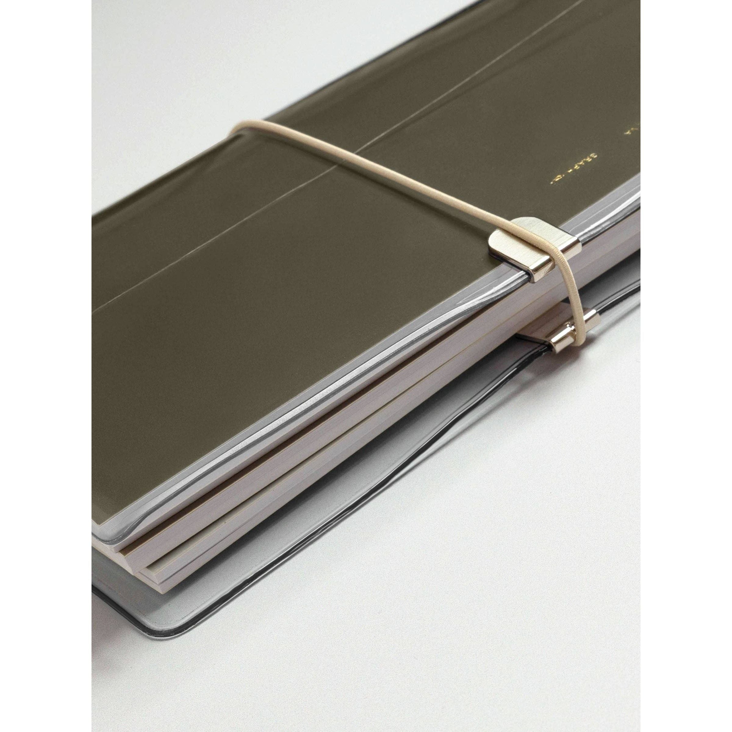 Clear Vinyl A5 Slim Travel Notebook Cover