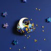 Deep Sky and a Black Cat Enamel Pin
