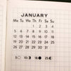 2026 Mini Monthly Calendar Sticker Sheet 2pk