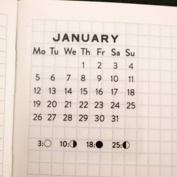2026 Mini Monthly Calendar Sticker Sheet 2pk