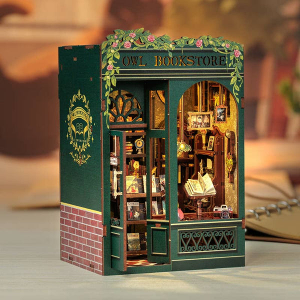 {coming soon!} Owl Bookstore Book Nook Diorama Kit