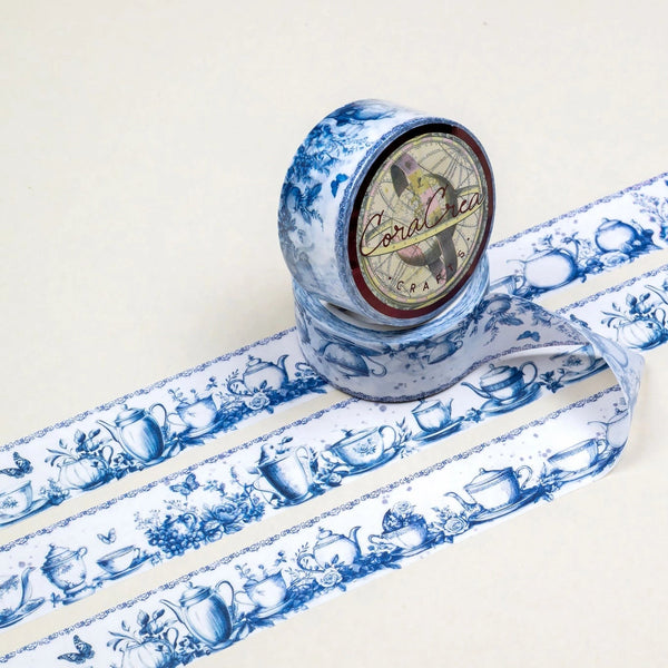 Blue Delft Tea Party Washi Tape