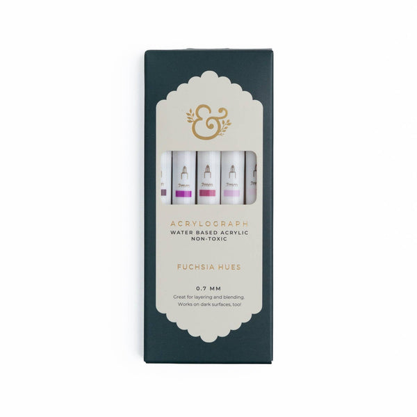Fuchsia Hues Pen Sets | Acryolgraphs or Calliographs