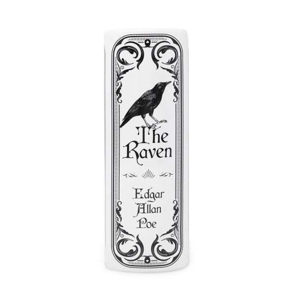 The Raven Large White Book Vase