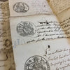 Antique French Script Document Page