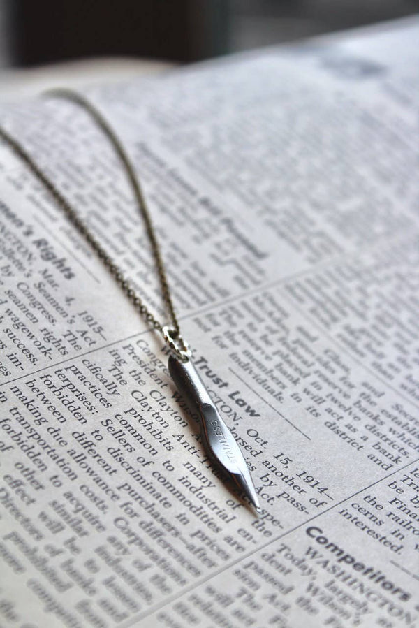 Vintage Empire Pen Company Calligraphy Pen Necklace No. 23
