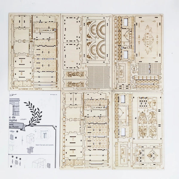Puzzle en bois 3D Arc de Triomphe