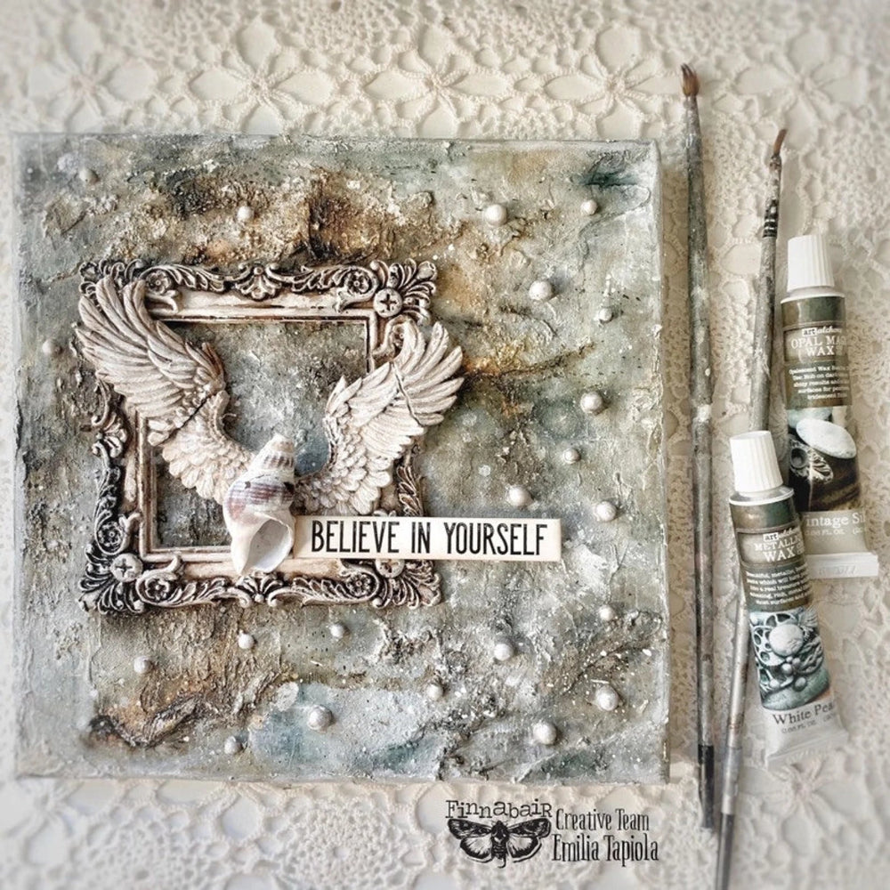 White Pearl Art Alchemy Metallique Wax | Finnabair